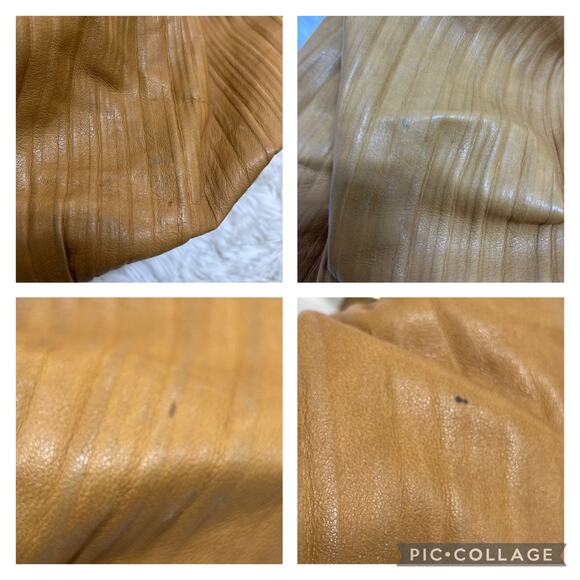 Michael Kors Women's Skorpios Crescent Hobo Tan Leather Handbag Braided Handle - Picture 10 of 11